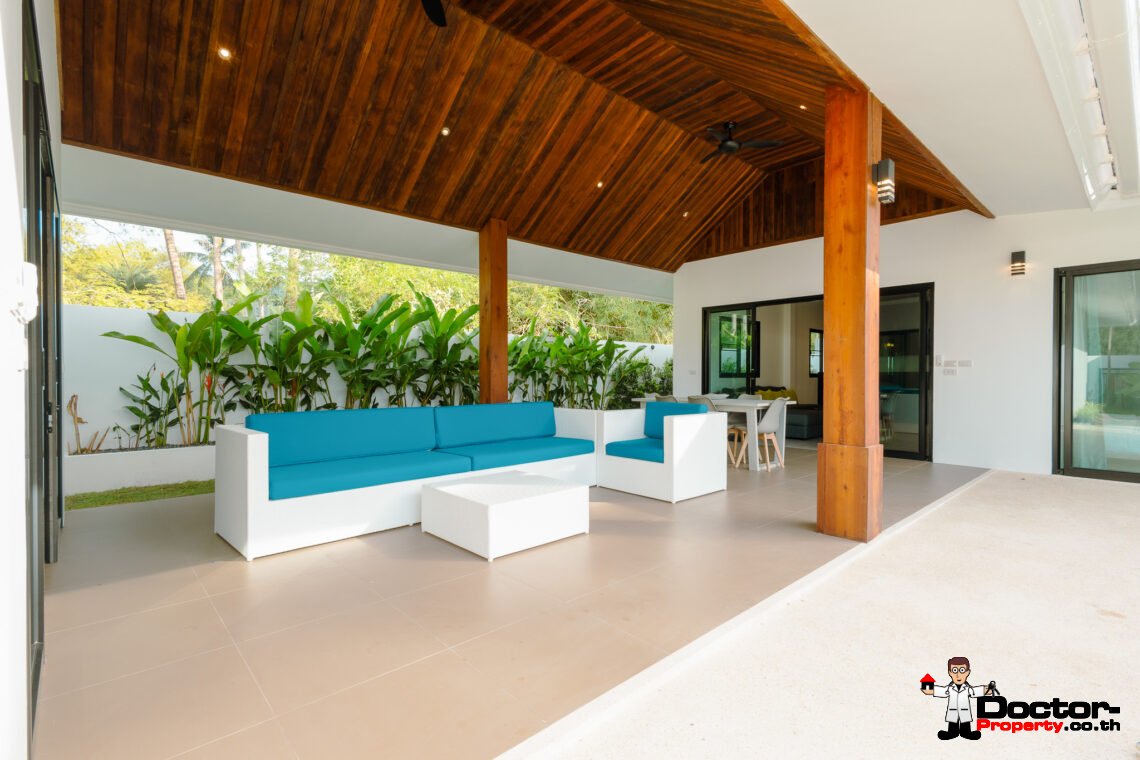 New 3 Bedroom Private Pool Villa Balinese Style in Lamai, Koh Samui – For Sale